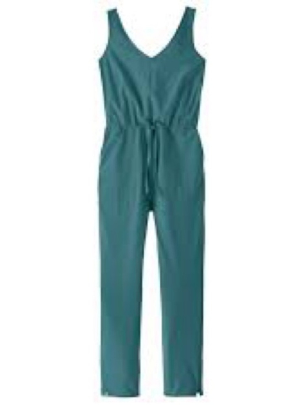Minders Women's Teal Cross Back Sleeveless Jumpsuit